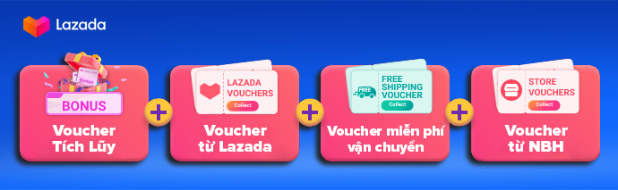 các loại voucher lazada