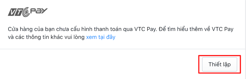 Tích hợp VTC Pay trên Sapo Web