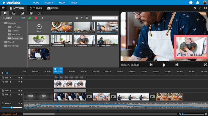 Trang web edit video nổi tiếng Wevideo