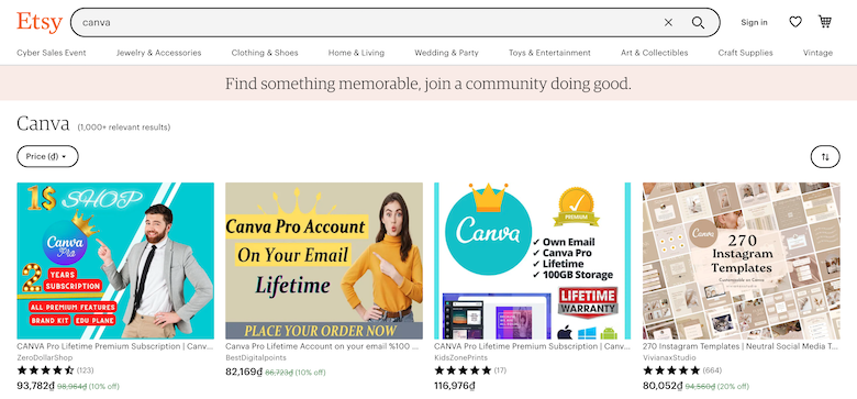 Trang web kiếm tiền online Canva