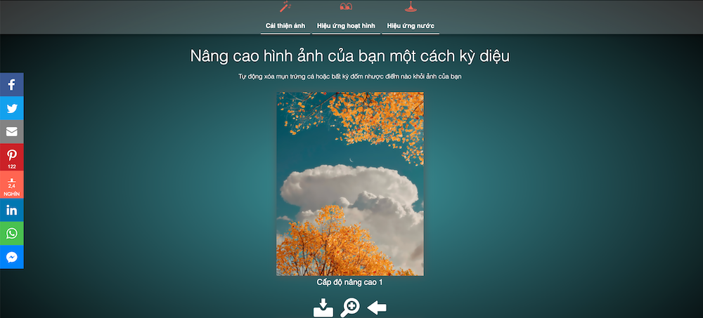 Website làm nét ảnh Improve Photo