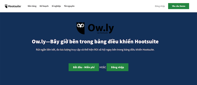 web rút gọn link Ow.ly