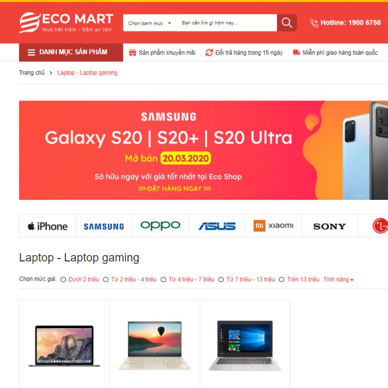 Website Eco Mart