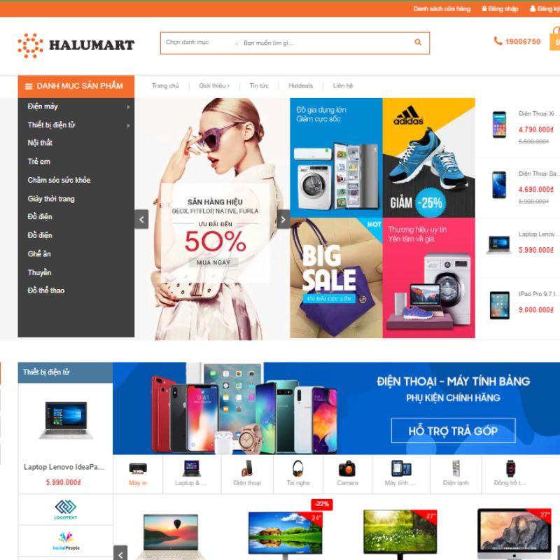 Website công nghệ HaluMarrt