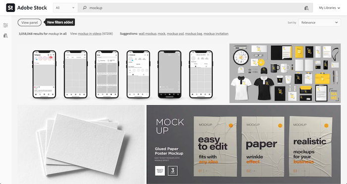 Trang web Adobe Stock