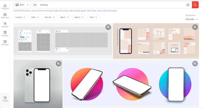 Website mockup Shutterstock