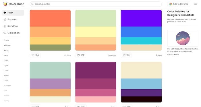 Website phối màu BrandColor