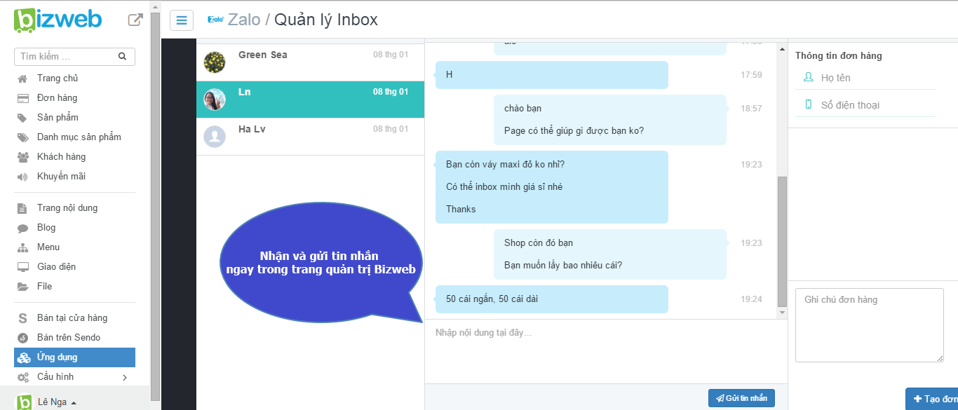 Kênh bán hàng zalo - 2